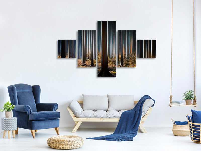 5-piece-canvas-print-mystic-wood