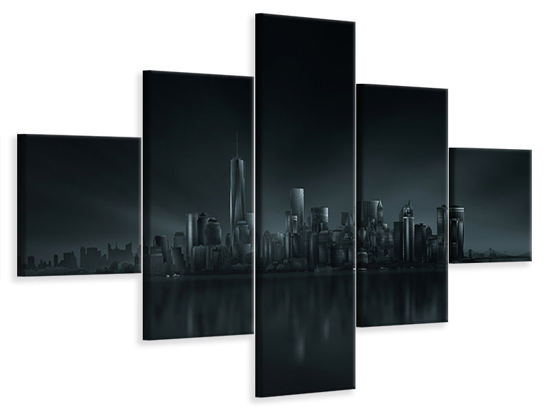 5-piece-canvas-print-new-york-skyline-p