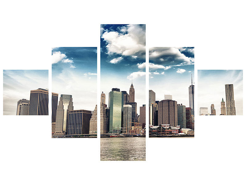 5-piece-canvas-print-nyc-from-the-other-side