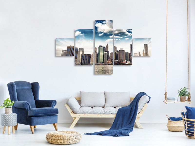 5-piece-canvas-print-nyc-from-the-other-side