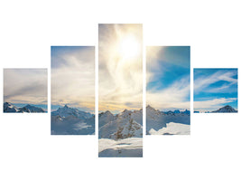 5-piece-canvas-print-over-the-snowy-peaks