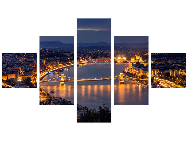 5-piece-canvas-print-panorama-of-budapest