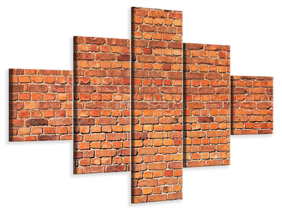 5-piece-canvas-print-red-brick-wall-p