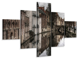 5-piece-canvas-print-reflections-of-the-past