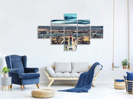 5-piece-canvas-print-skyline-manhattan-city-lights