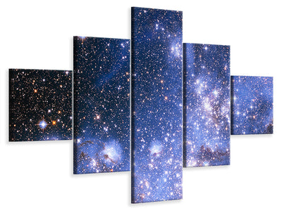 5-piece-canvas-print-starry-sky
