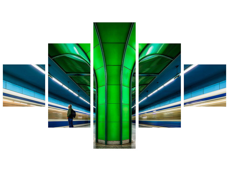 5-piece-canvas-print-subway-forest