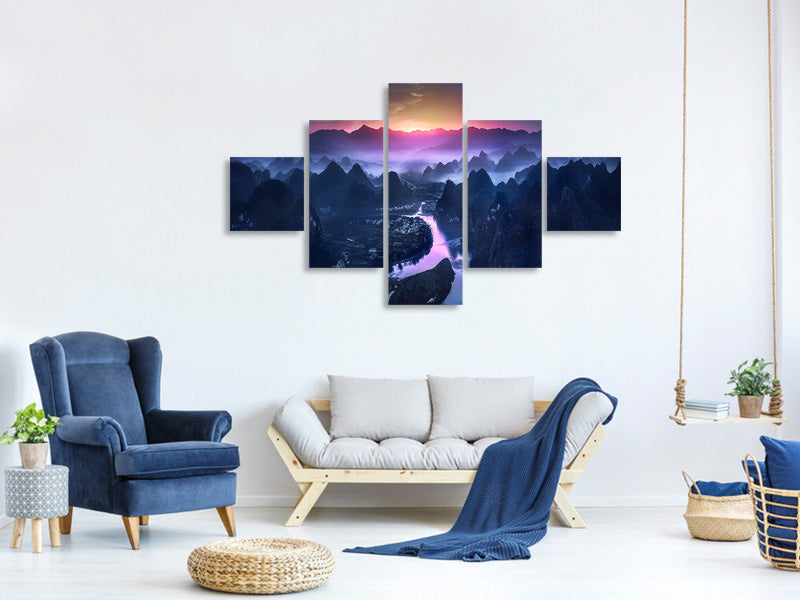 5-piece-canvas-print-the-earth-awakening