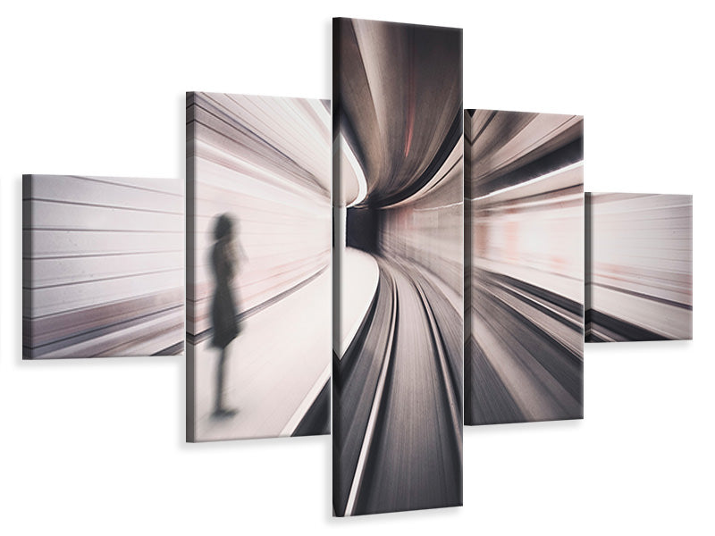 5-piece-canvas-print-the-girl-of-the-metro-station