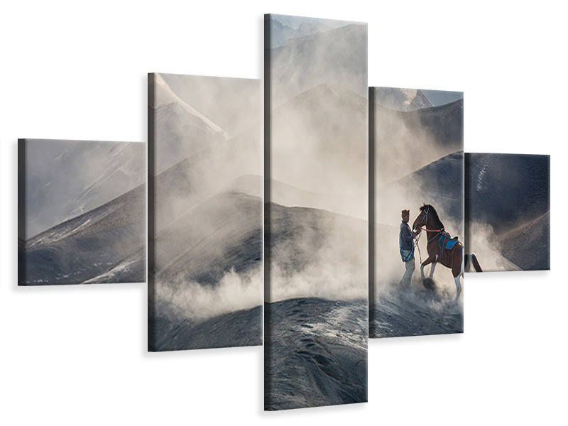 5-piece-canvas-print-the-horseman