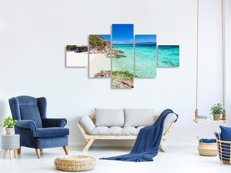 5-piece-canvas-print-the-house-on-the-beach