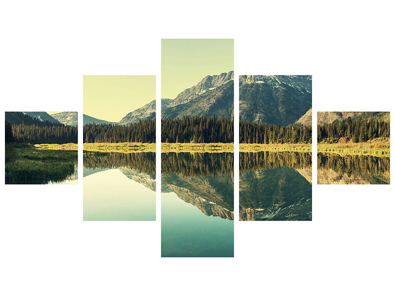 5-piece-canvas-print-the-lake