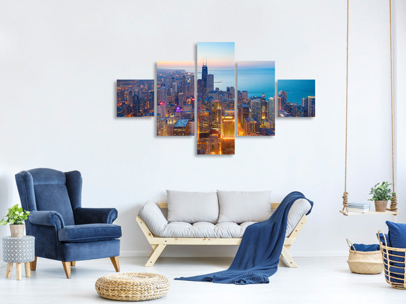 5-piece-canvas-print-the-magnificent-mile