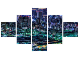 5-piece-canvas-print-tokyo