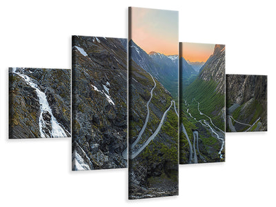 5-piece-canvas-print-trollstigen