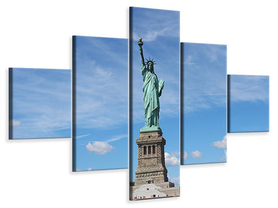 5-piece-canvas-print-view-of-the-statue-of-liberty