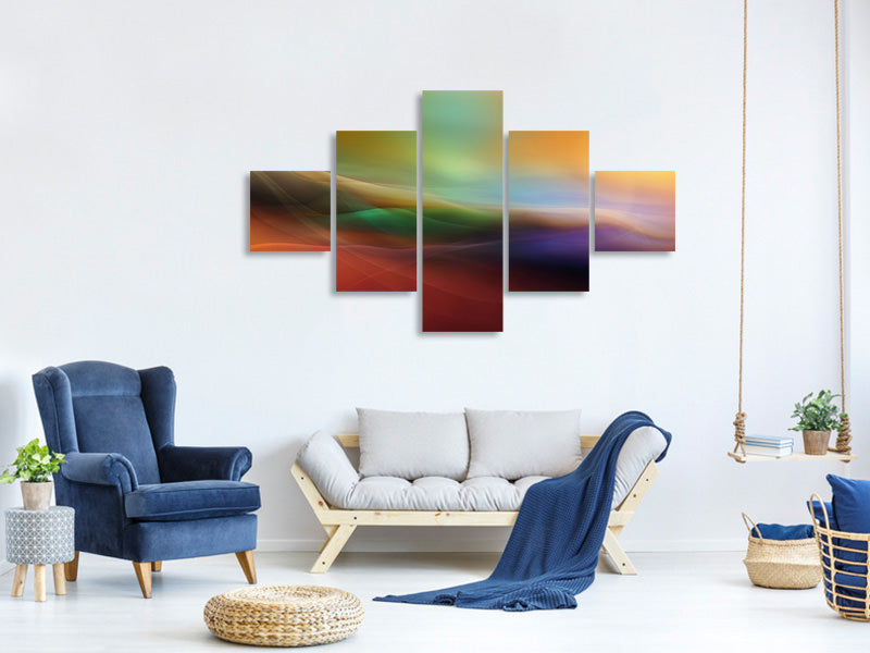 5-piece-canvas-print-watercolor-lines