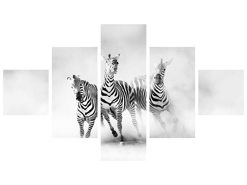 5-piece-canvas-print-zebras