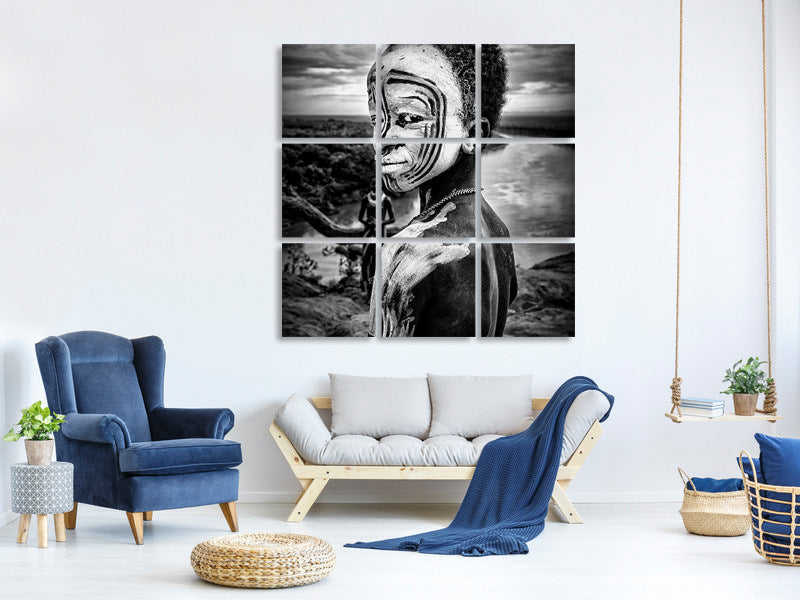 9-piece-canvas-print-a-boy-of-the-karo-tribe-omo-valley