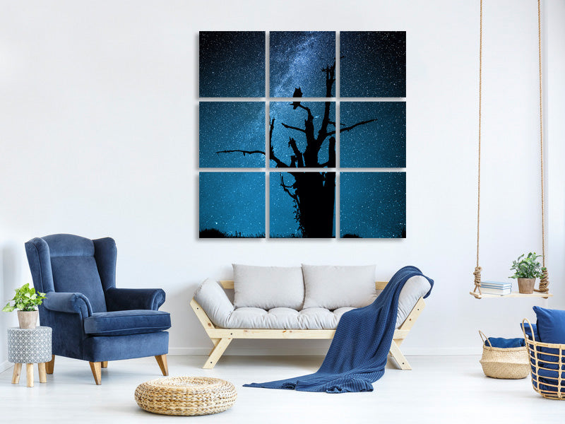 9-piece-canvas-print-alone-in-the-dark