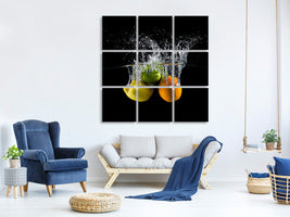 9-piece-canvas-print-citrus-splash