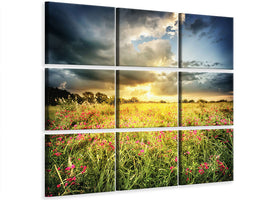 9-piece-canvas-print-flowers-landscape