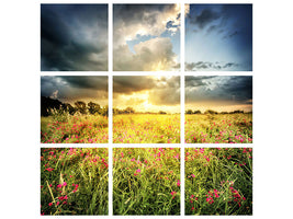 9-piece-canvas-print-flowers-landscape