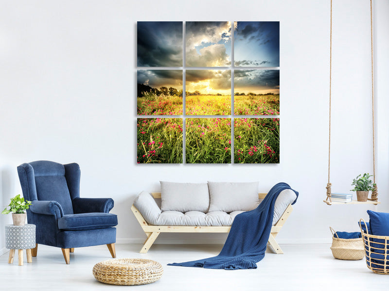 9-piece-canvas-print-flowers-landscape