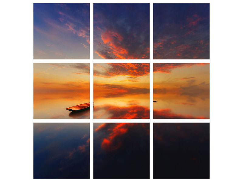 9-piece-canvas-print-in-a-colorful-evening