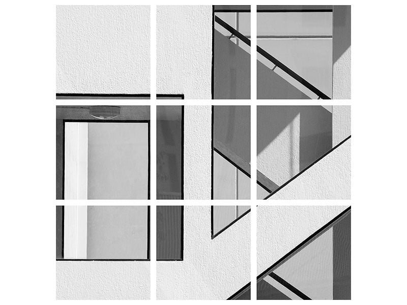 9-piece-canvas-print-stairwell-geometry