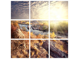 9-piece-canvas-print-sunrise-on-the-river