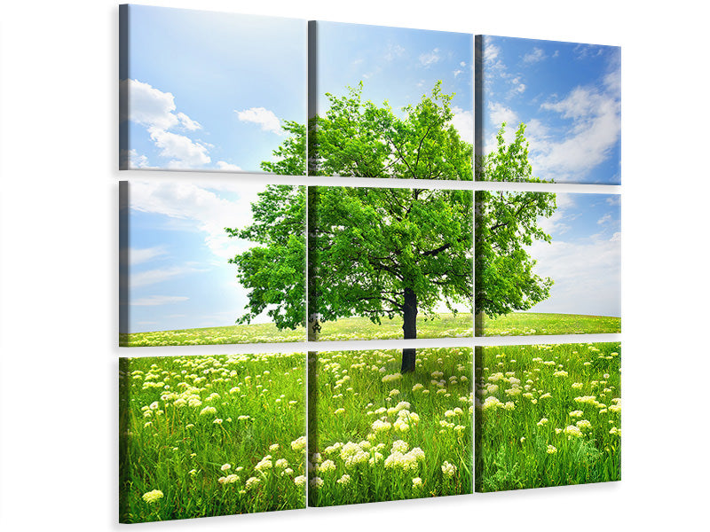 9-piece-canvas-print-the-tree