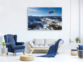 canvas-print-michael-regnier-speedriding-in-la-clusaz