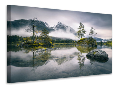 canvas-print-rainy-morning-at-hintersee