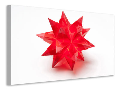 canvas-print-red-christmas-star