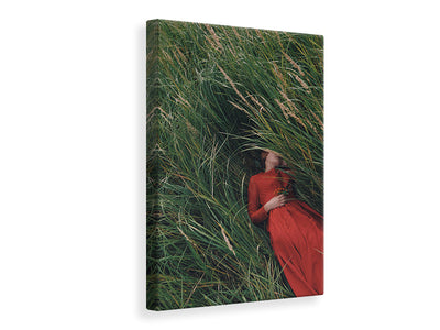 canvas-print-red-dress