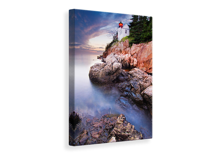 canvas-print-sunset-at-bass-harbor-lighthouse