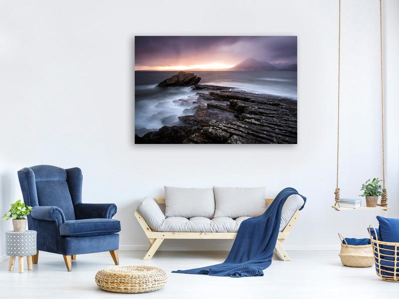 canvas-print-sunset-at-elgol-beach-x