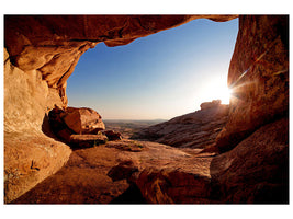 canvas-print-sunset-in-front-of-the-cave