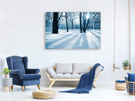 canvas-print-the-forest-without-tracks-in-the-snow