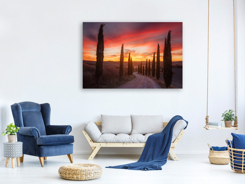 canvas-print-tuscany-sunset