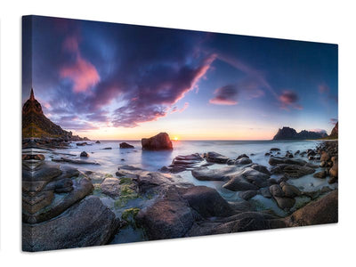 canvas-print-utakleiv-sunset-x