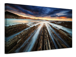 canvas-print-zumaia-flysch-x