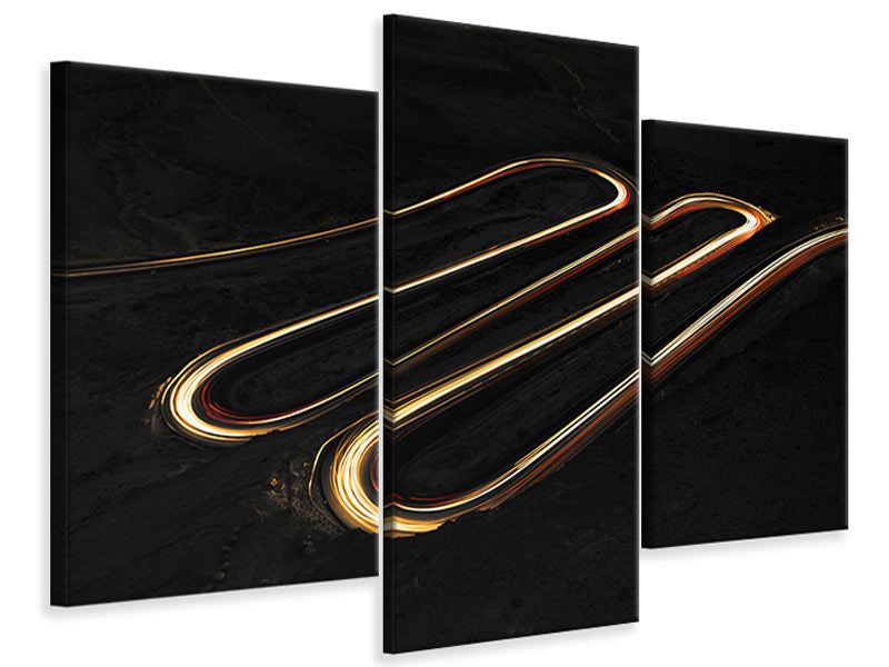 modern-3-piece-canvas-print-a-snake-made-of-light