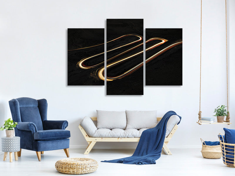 modern-3-piece-canvas-print-a-snake-made-of-light