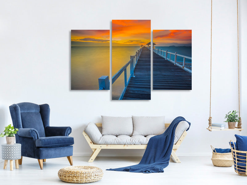 modern-3-piece-canvas-print-a-wooden-bridge-in-the-far-east