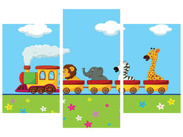 modern-3-piece-canvas-print-animal-train