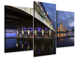 modern-3-piece-canvas-print-bridge-at-night