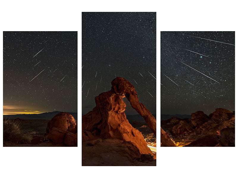 modern-3-piece-canvas-print-geminid-meteor-shower-above-the-elephant-rock