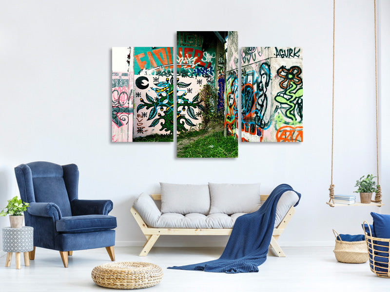 modern-3-piece-canvas-print-graffiti-in-the-backyard